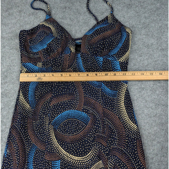 Vintage Carolina Formal Dress Womens Medium 90s Whimsigoth Prom Glitter Slinky - Picture 4 of 8